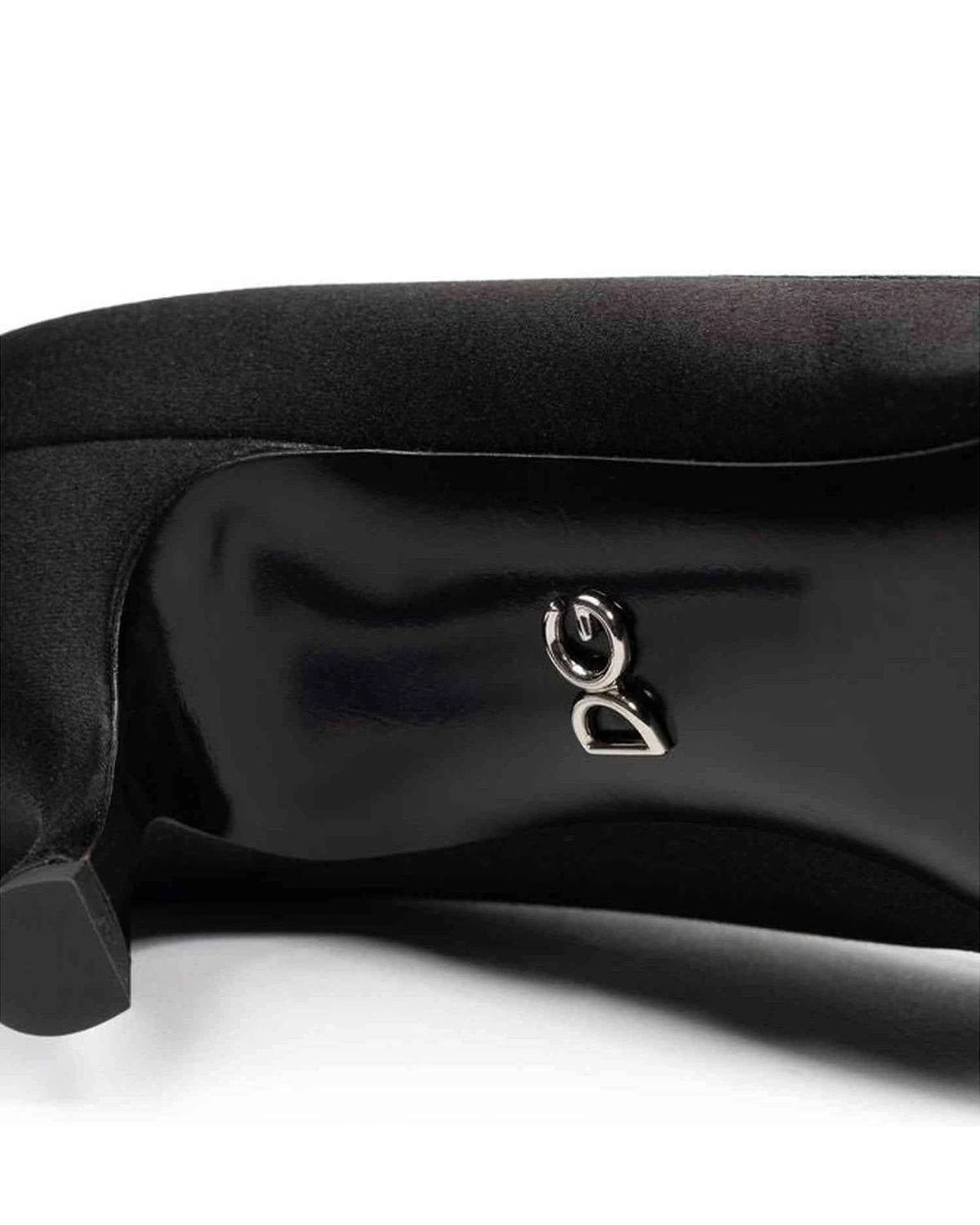 Dolce & Gabbana Viscose Black Pump Heels