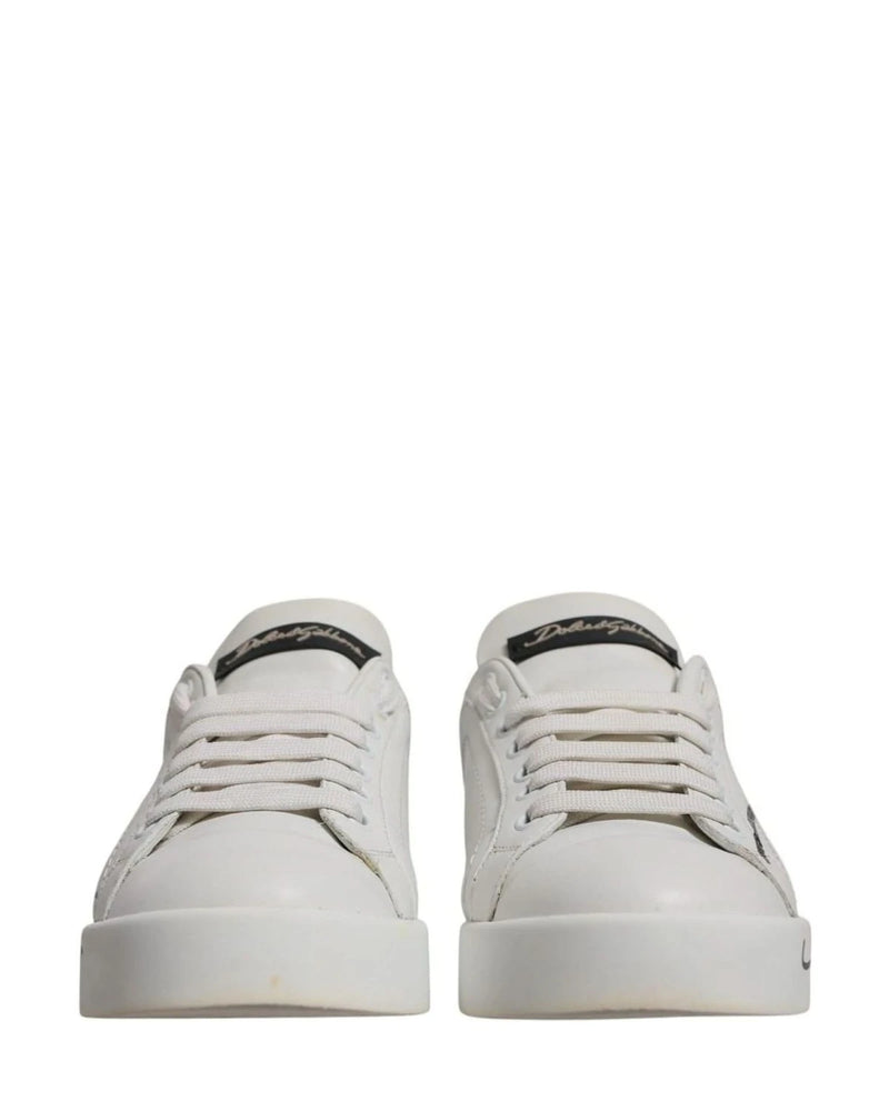 Dolce & Gabbana Blue Logo Portofino Sneakers Shoes Sneakers