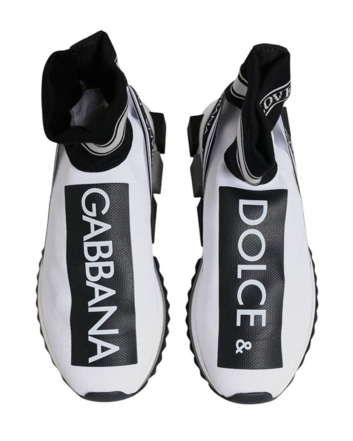 Dolce & Gabbana Black Sorrento Socks Sneakers Shoes Sneakers