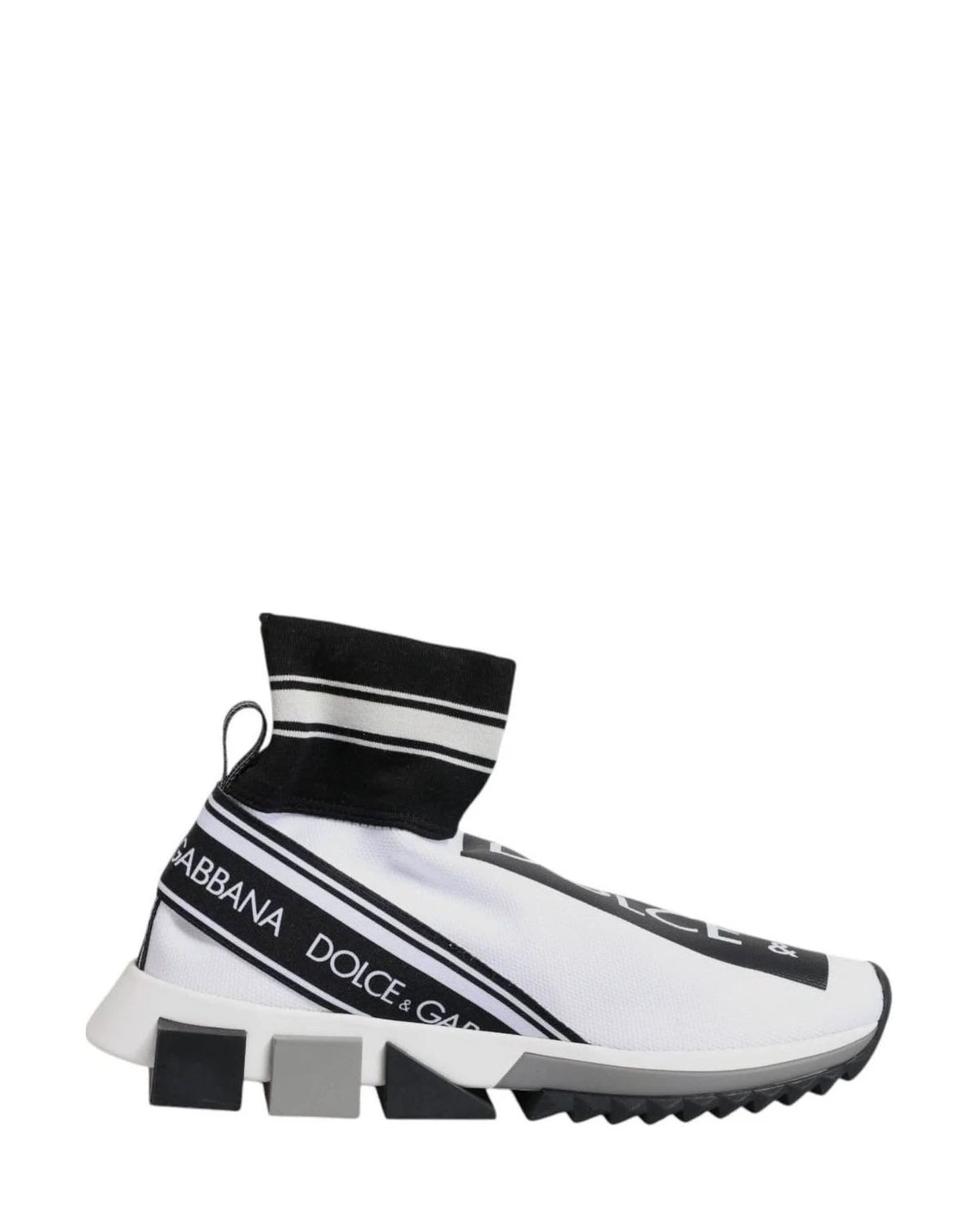 Dolce & Gabbana Black Sorrento Socks Sneakers Shoes Sneakers