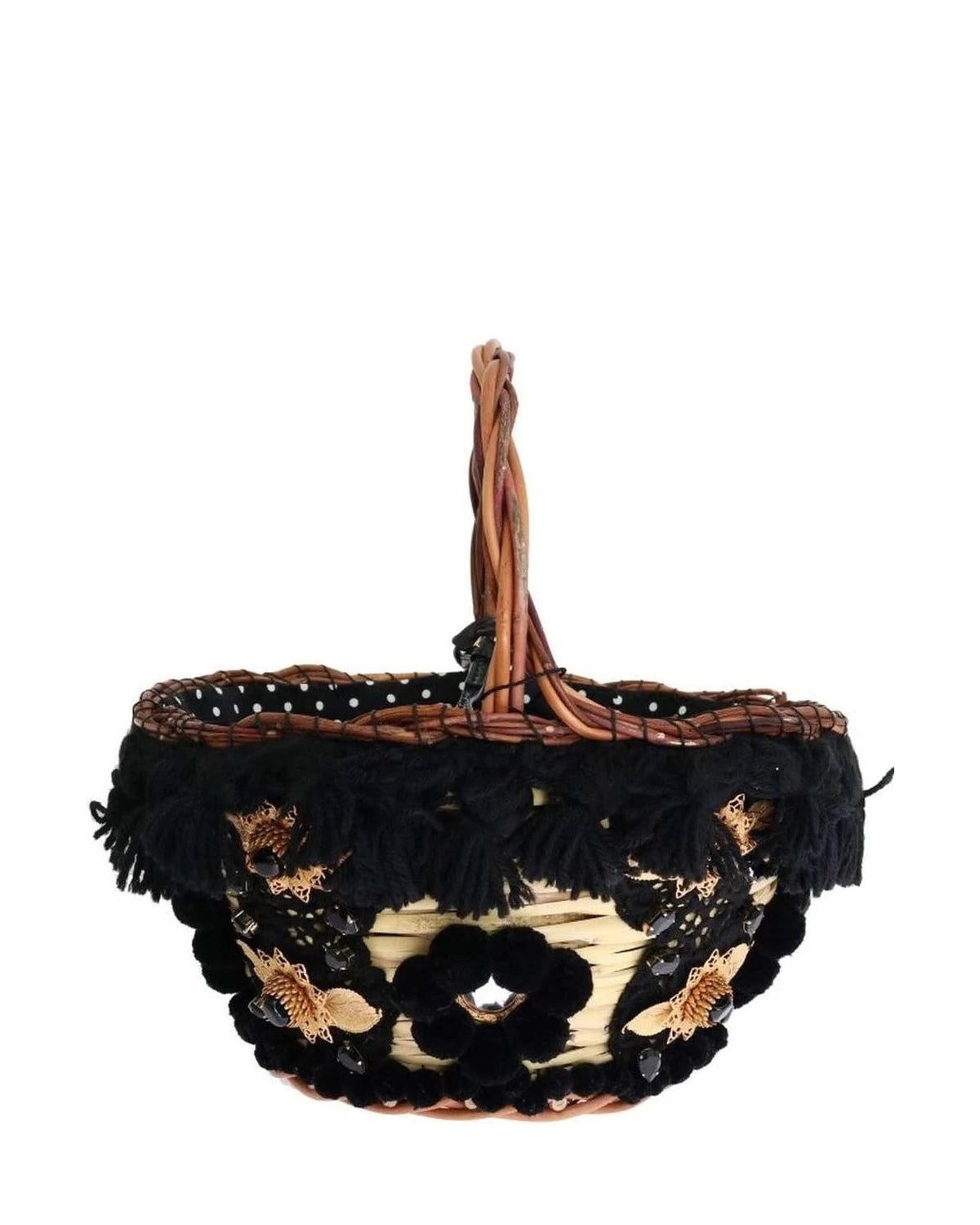 Dolce & Gabbana Beige Chic Straw Snakeskin Bucket Bag Tote Bags