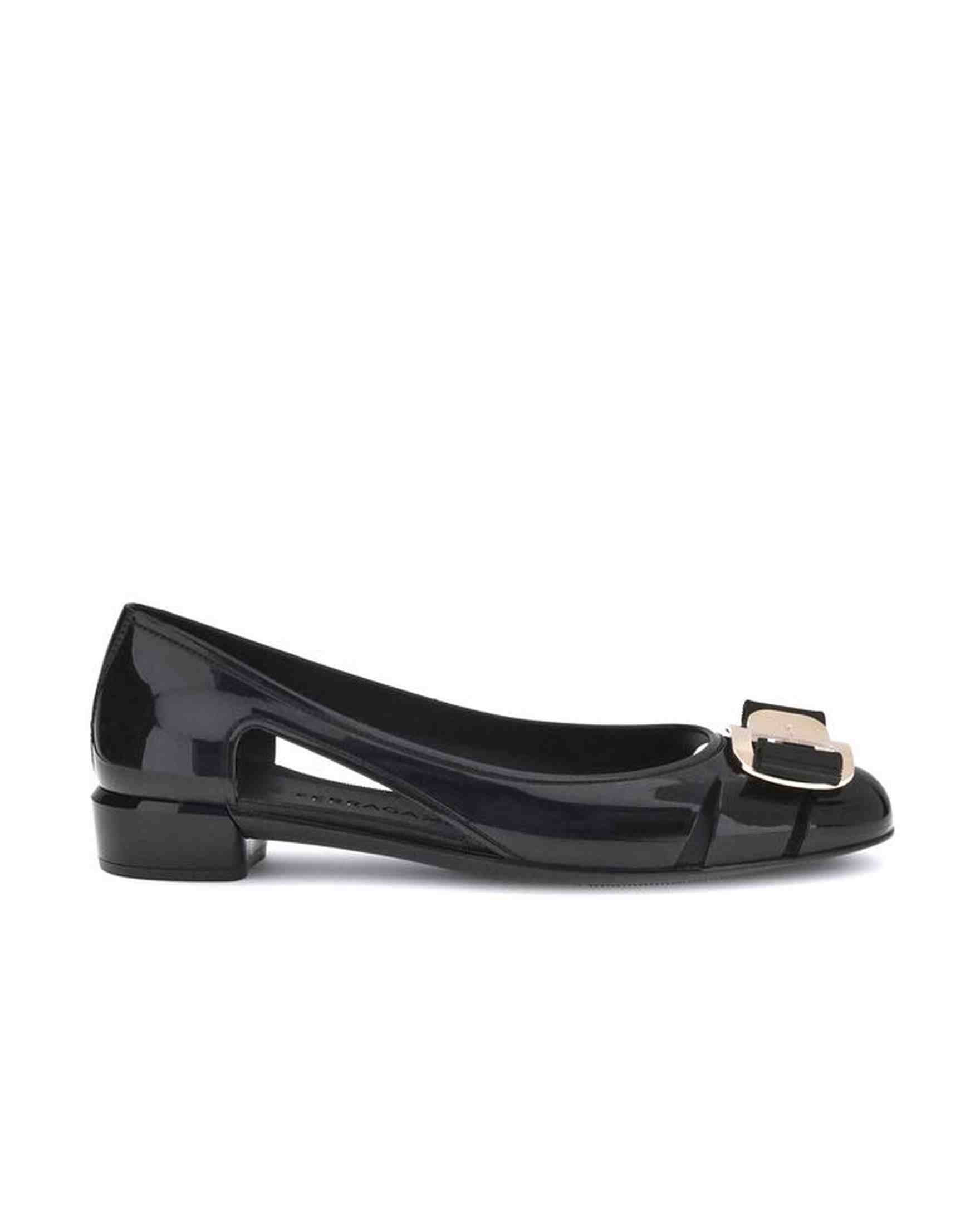 Salvatore Ferragamo Rubber Ballerina Glam Steals