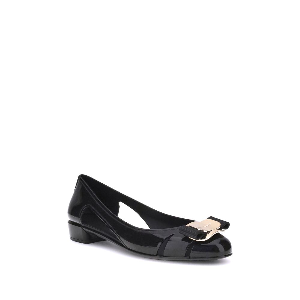 Salvatore Ferragamo Rubber Ballerina Glam Steals