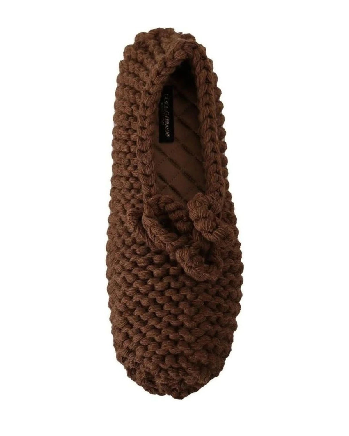 Dolce & Gabbana Wool Elegant Knit Ballerina Flats Flats