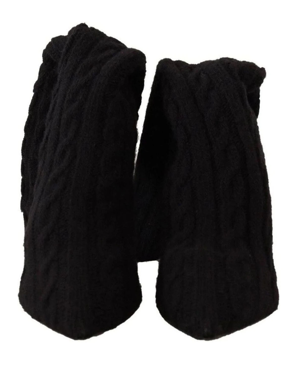 Dolce & Gabbana Black Elegant Stretch Sock Boots Boots