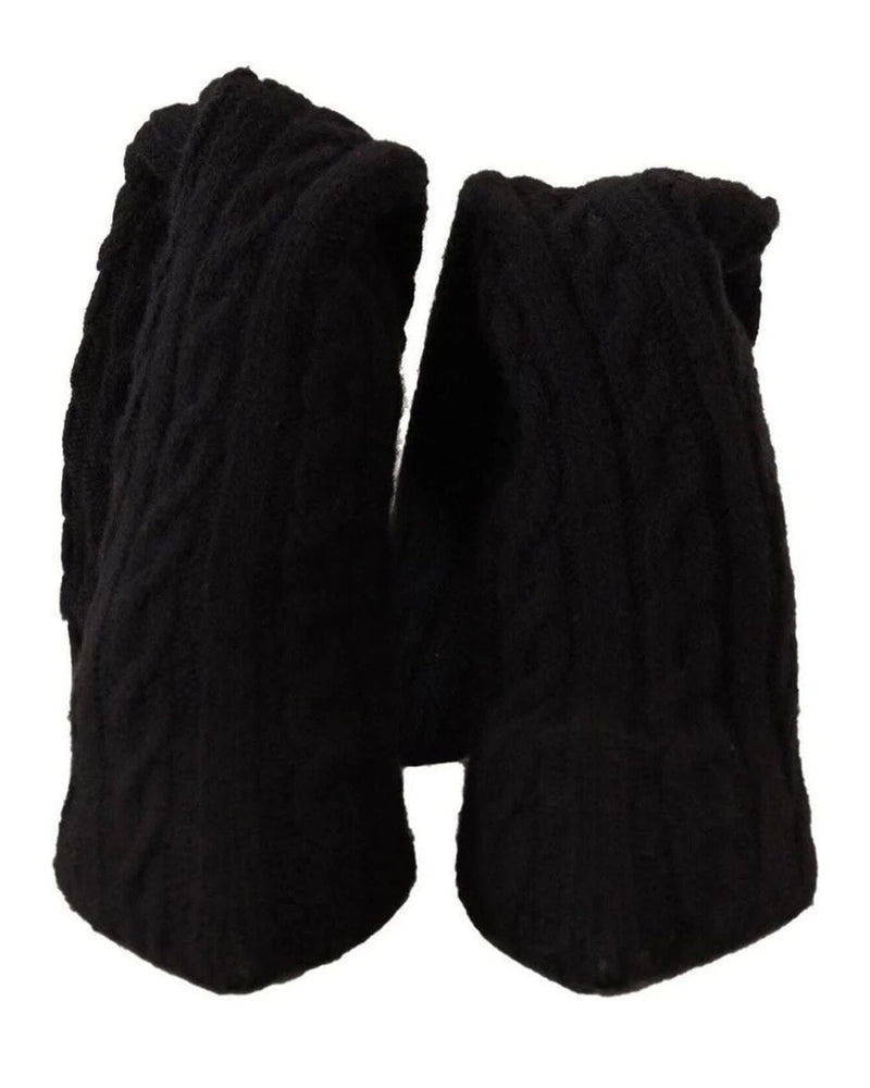 Dolce & Gabbana Black Elegant Stretch Sock Boots Boots