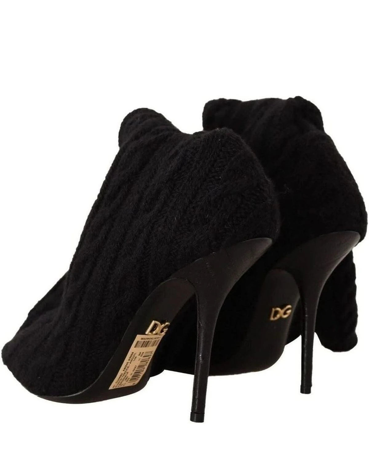 Dolce & Gabbana Black Elegant Stretch Sock Boots Boots