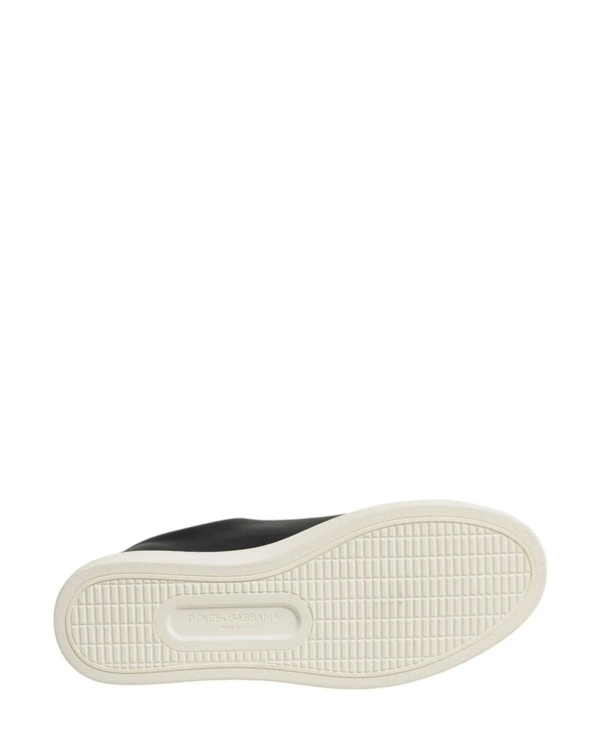 Dolce & Gabbana Black Leather Heart Sneakers Shoes Sneakers
