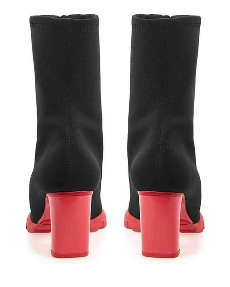 Alexander Mcqueen Black Neoprene Boot Boots