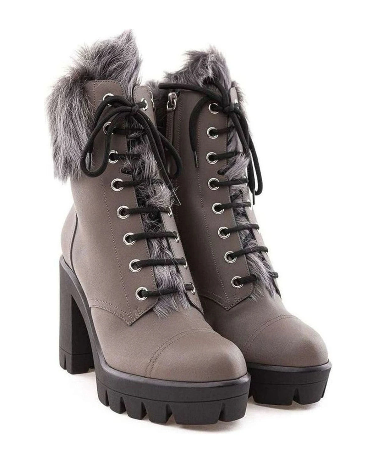 Giuseppe Zanotti Gray Leather Eco Boot Boots