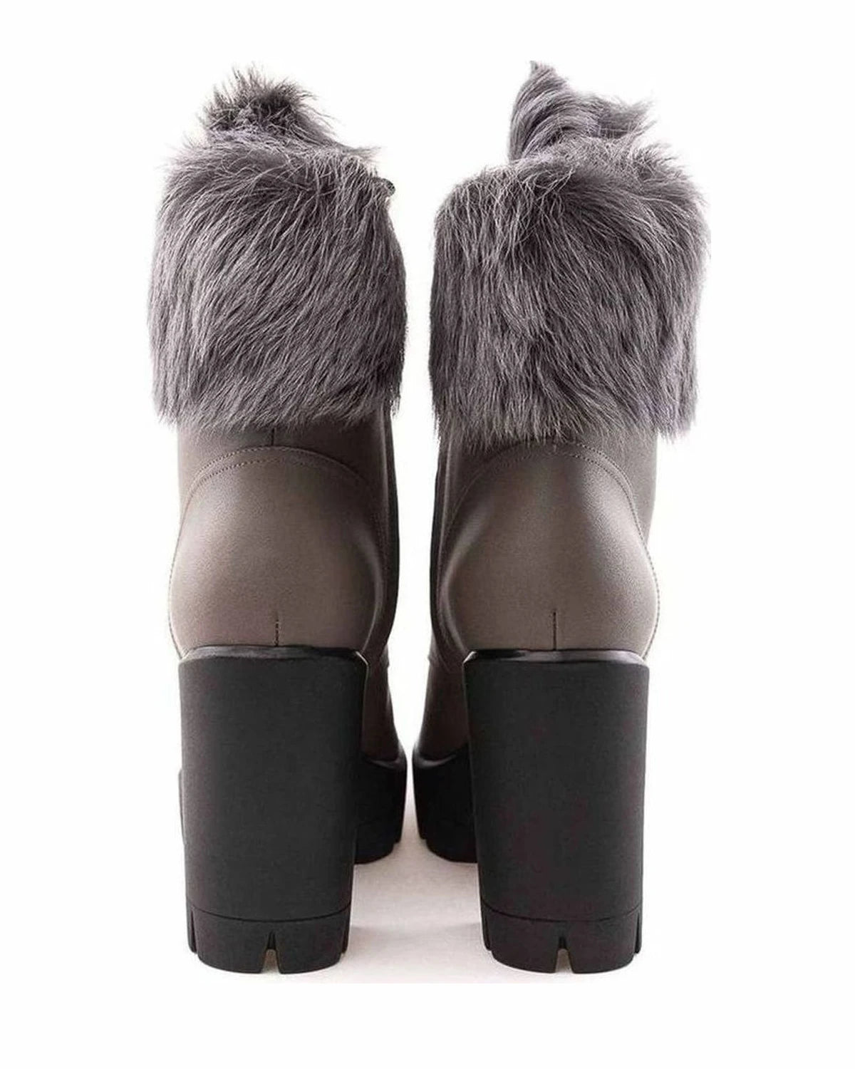 Giuseppe Zanotti Gray Leather Eco Boot Boots