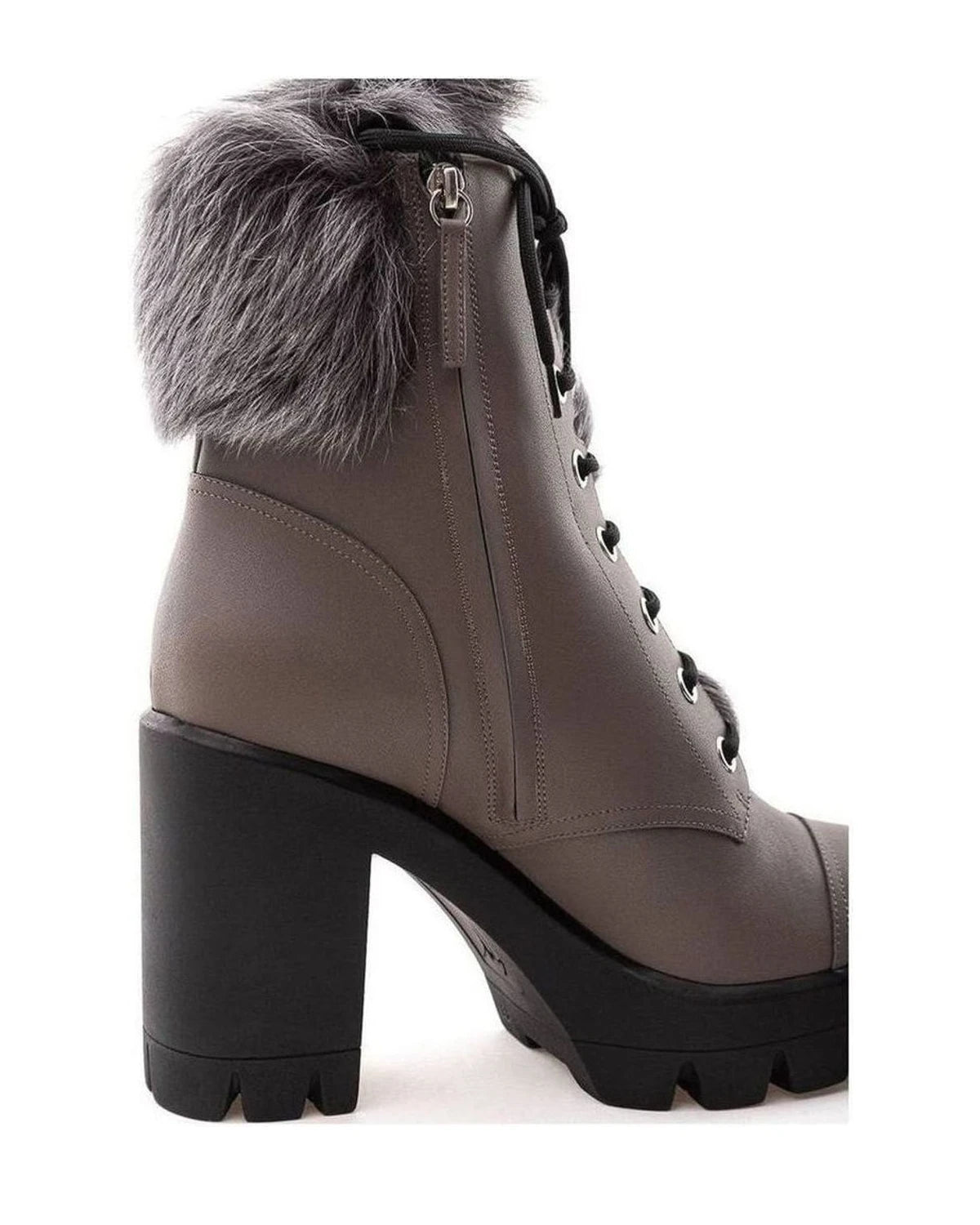 Giuseppe Zanotti Gray Leather Eco Boot Boots