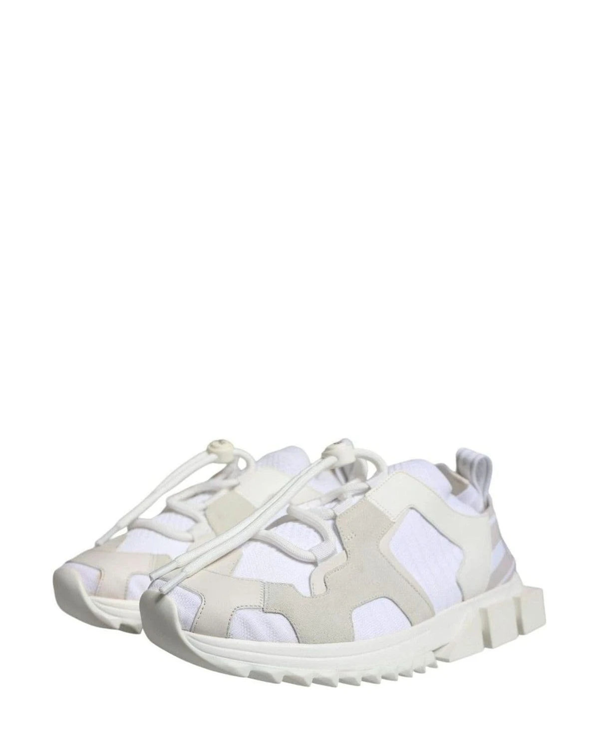 Dolce & Gabbana White Mesh Sorrento Trekking Sneakers Shoes Sneakers