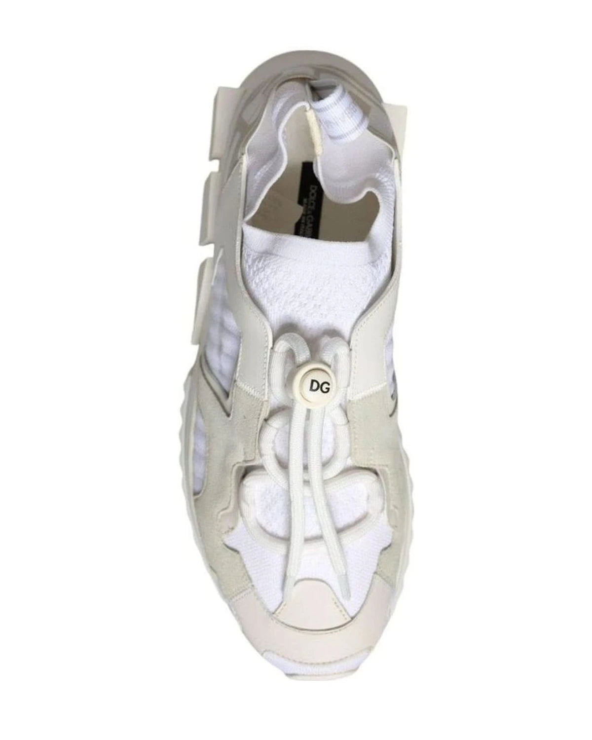 Dolce & Gabbana White Mesh Sorrento Trekking Sneakers Shoes Sneakers