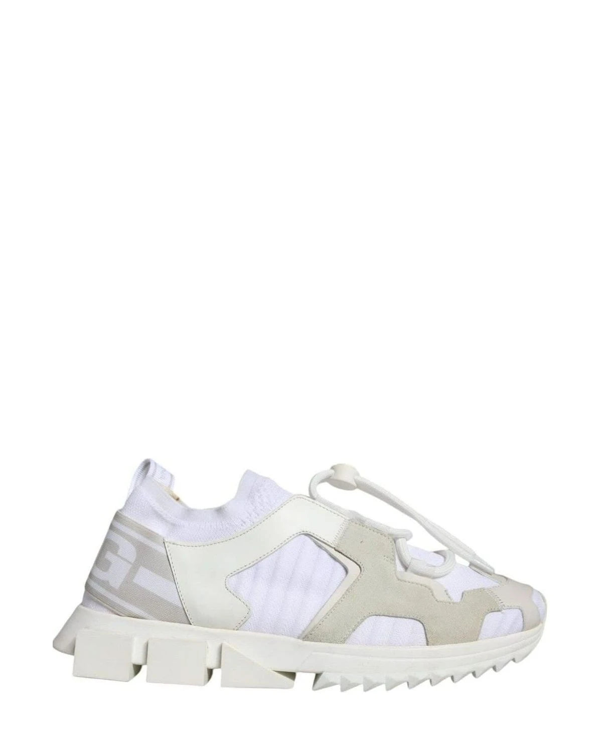 Dolce & Gabbana White Mesh Sorrento Trekking Sneakers Shoes Sneakers