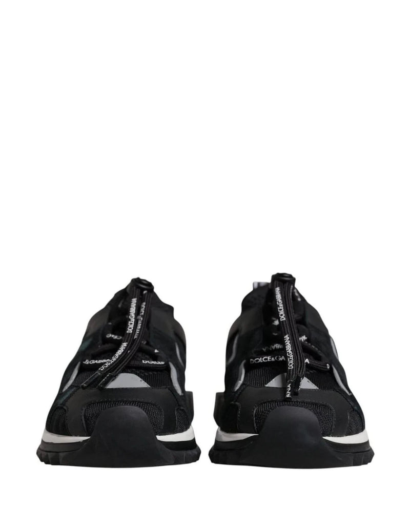 Dolce & Gabbana Black Mesh Sorrento Trekking Sneakers Shoes Sneakers