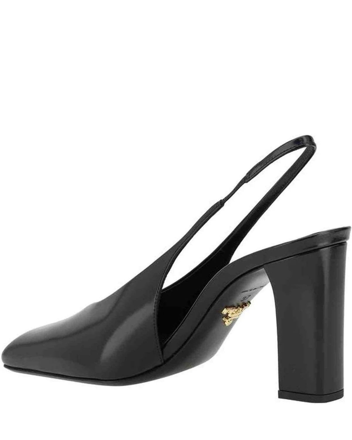 Prada Black Leather Calf Pumps Heels