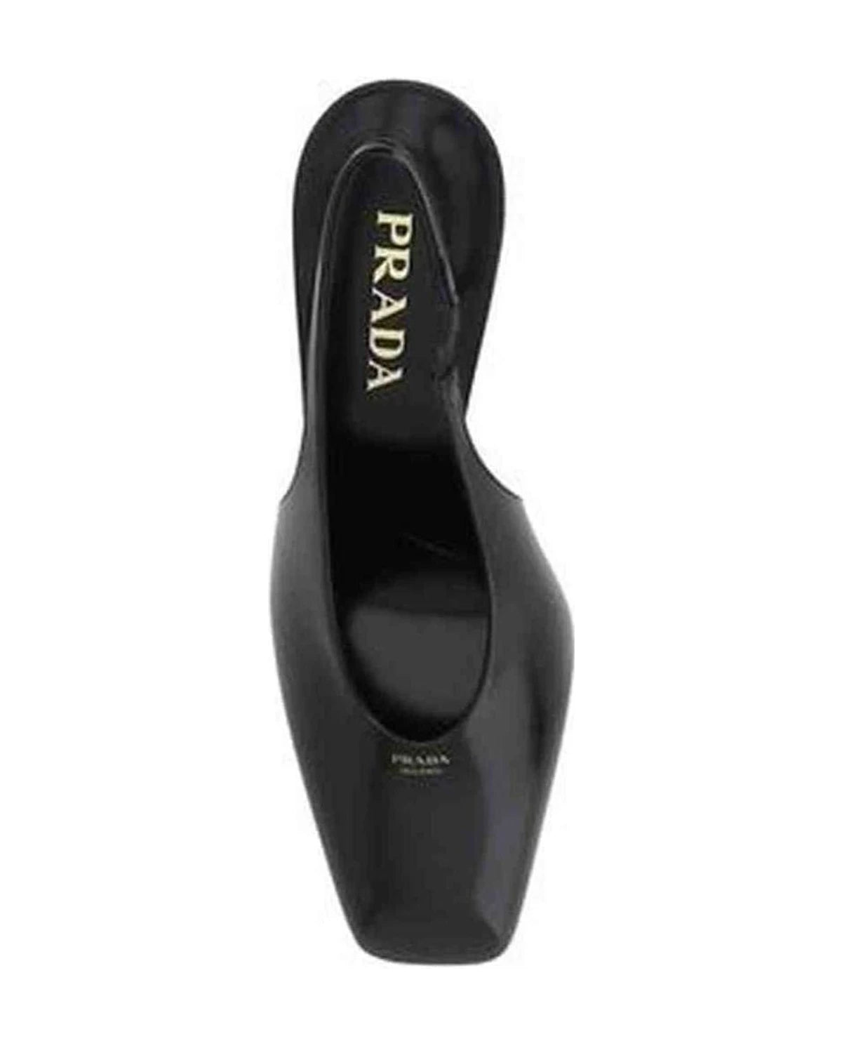 Prada Black Leather Calf Pumps Heels