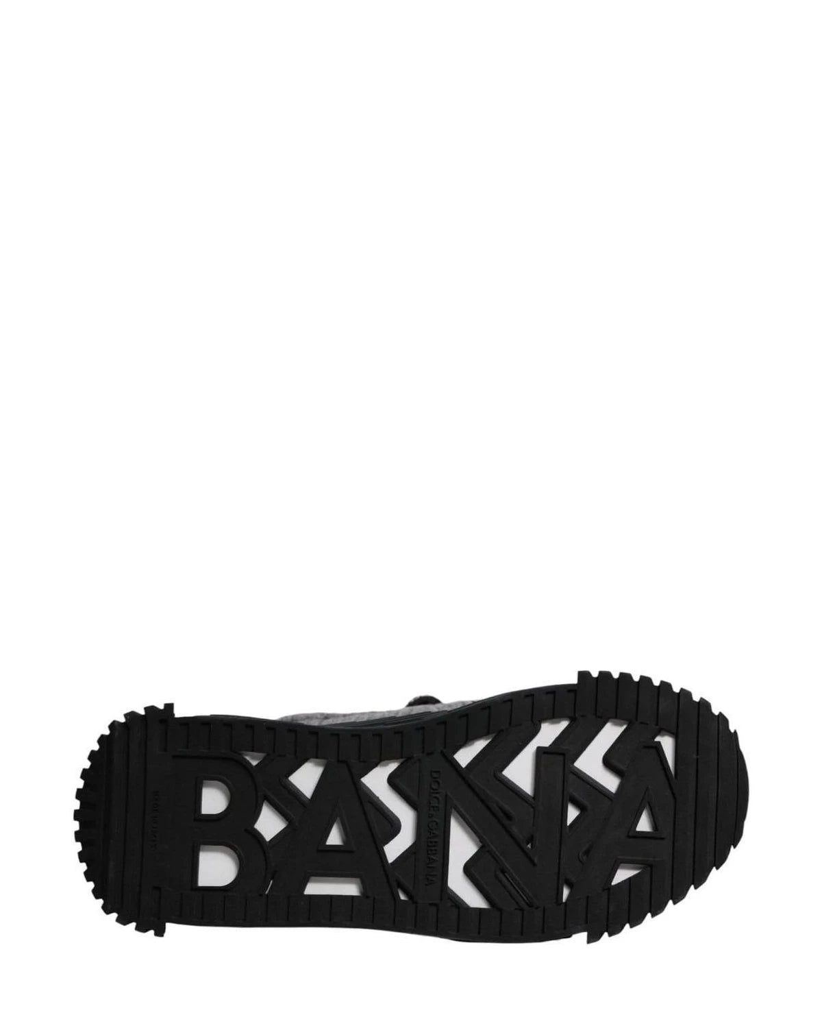 Dolce & Gabbana Black Gray Ns1 High Top Boots Sneakers Shoes Boots