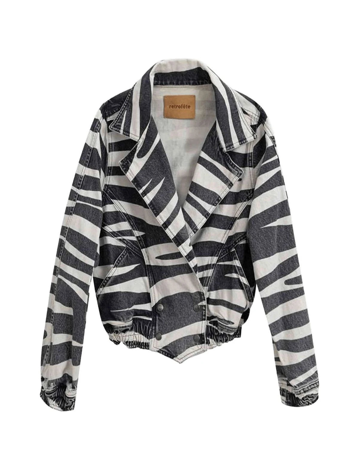 Retrofête Black Trucker Jacket Coats & Jackets