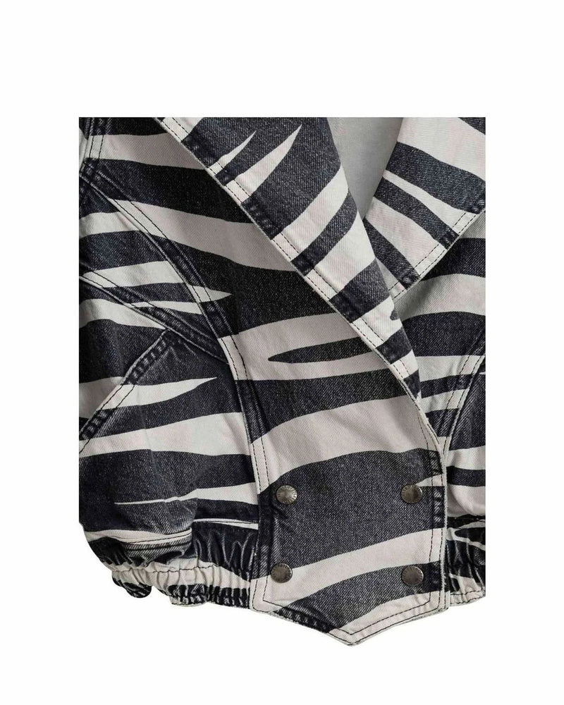 Retrofête Black Trucker Jacket Coats & Jackets