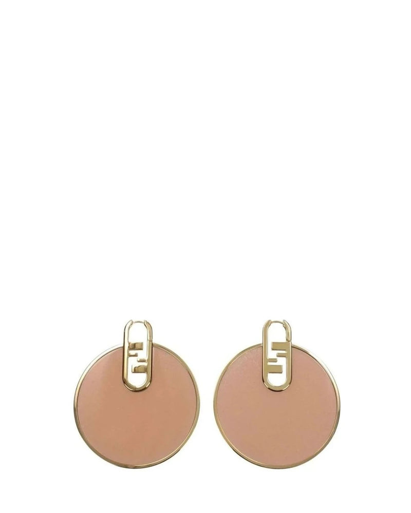 Fendi Plexiglass Pink Earrings Earrings