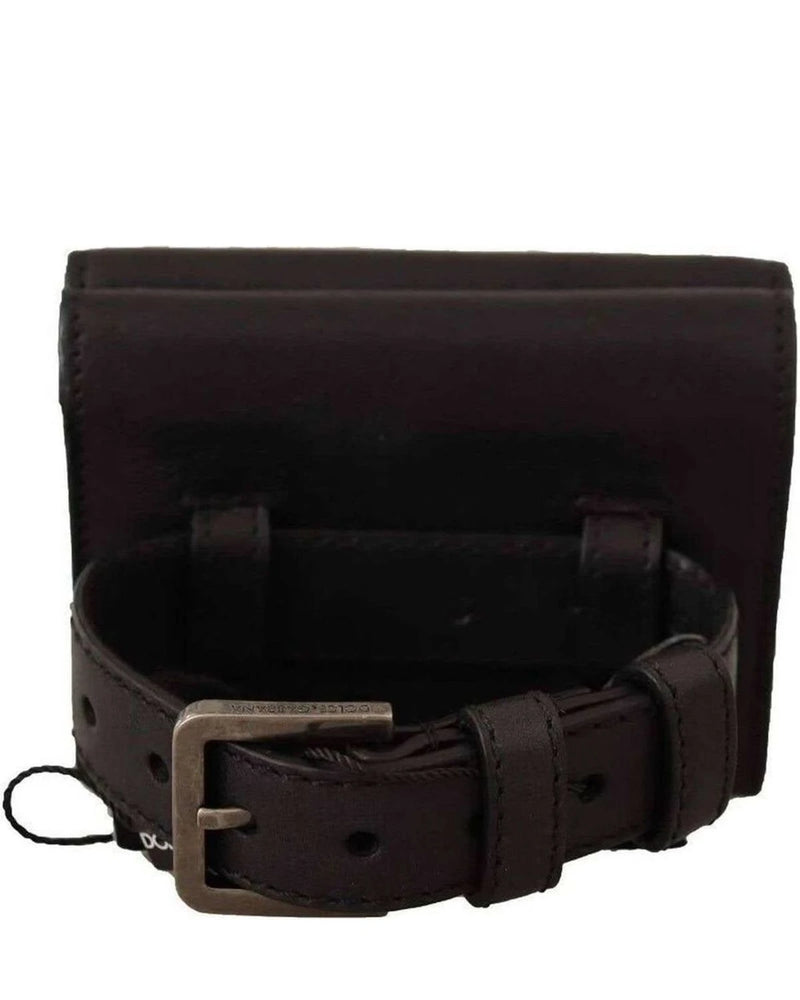 Dolce & Gabbana Leather Trifold Multi Kit Wallet Wallets