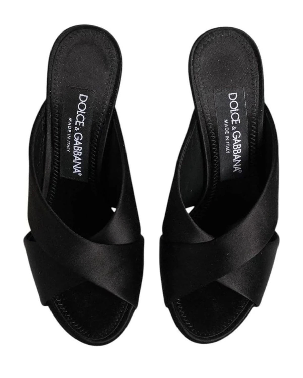 Dolce & Gabbana Black Keira Baroque High Heel Sandals Shoes Heels
