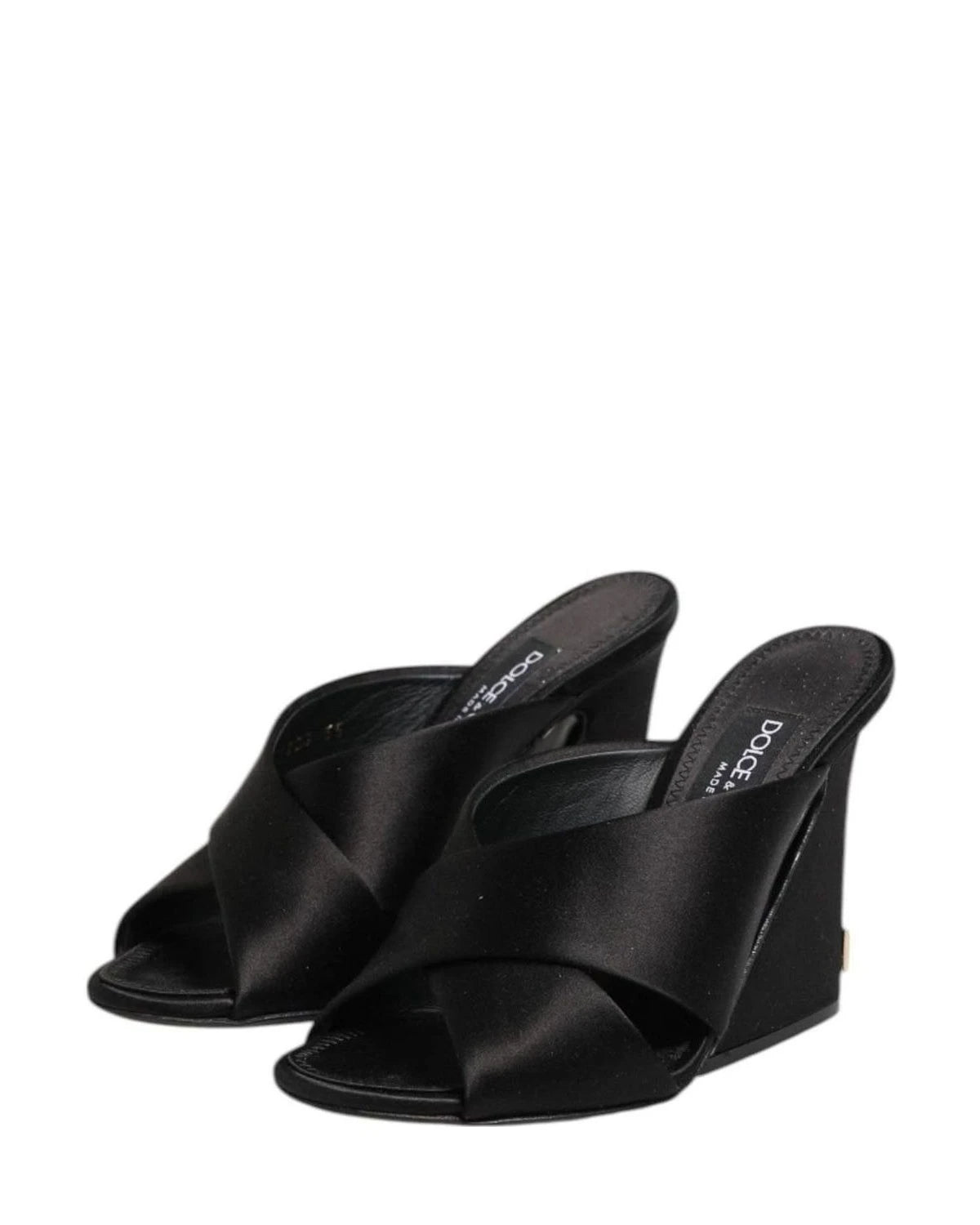 Dolce & Gabbana Black Keira Baroque High Heel Sandals Shoes Heels