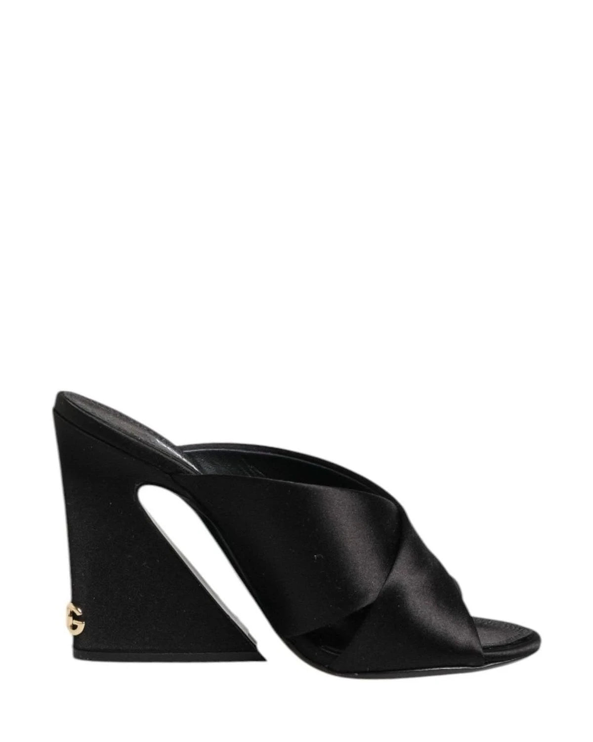 Dolce & Gabbana Black Keira Baroque High Heel Sandals Shoes Heels