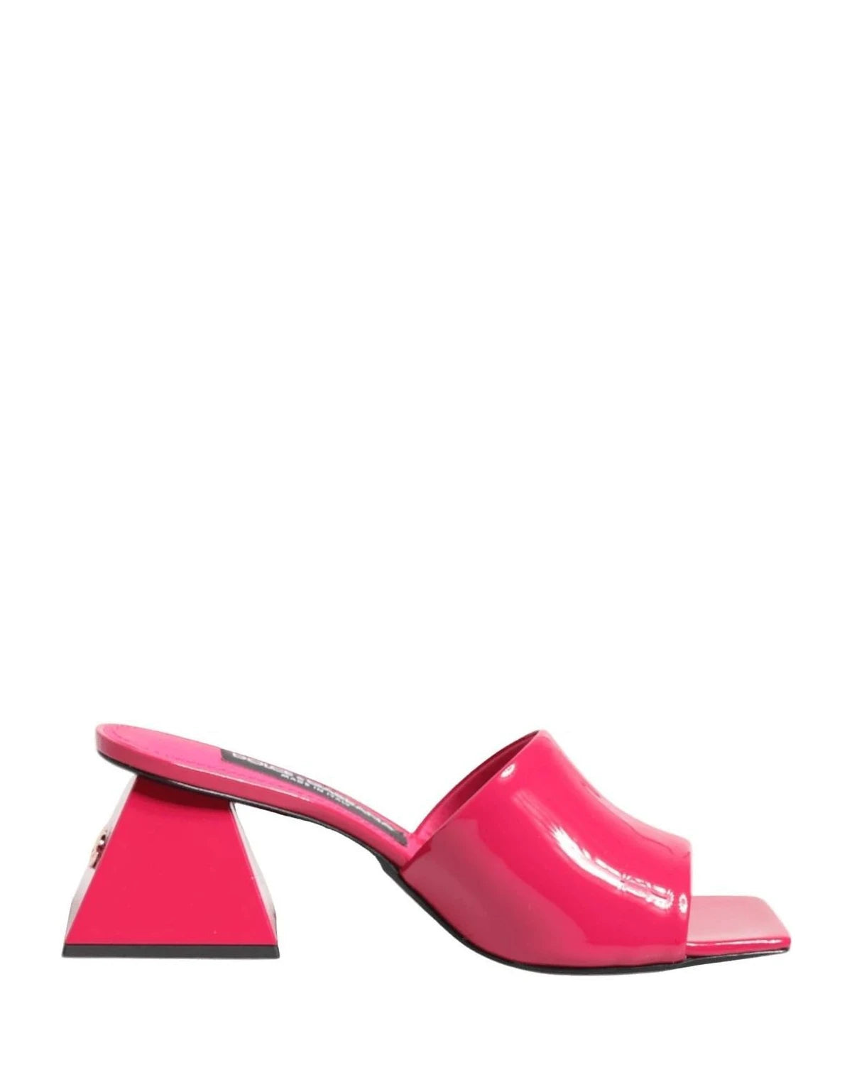 Dolce & Gabbana Pink Open Toe Block Heel Mules Sandals Shoes