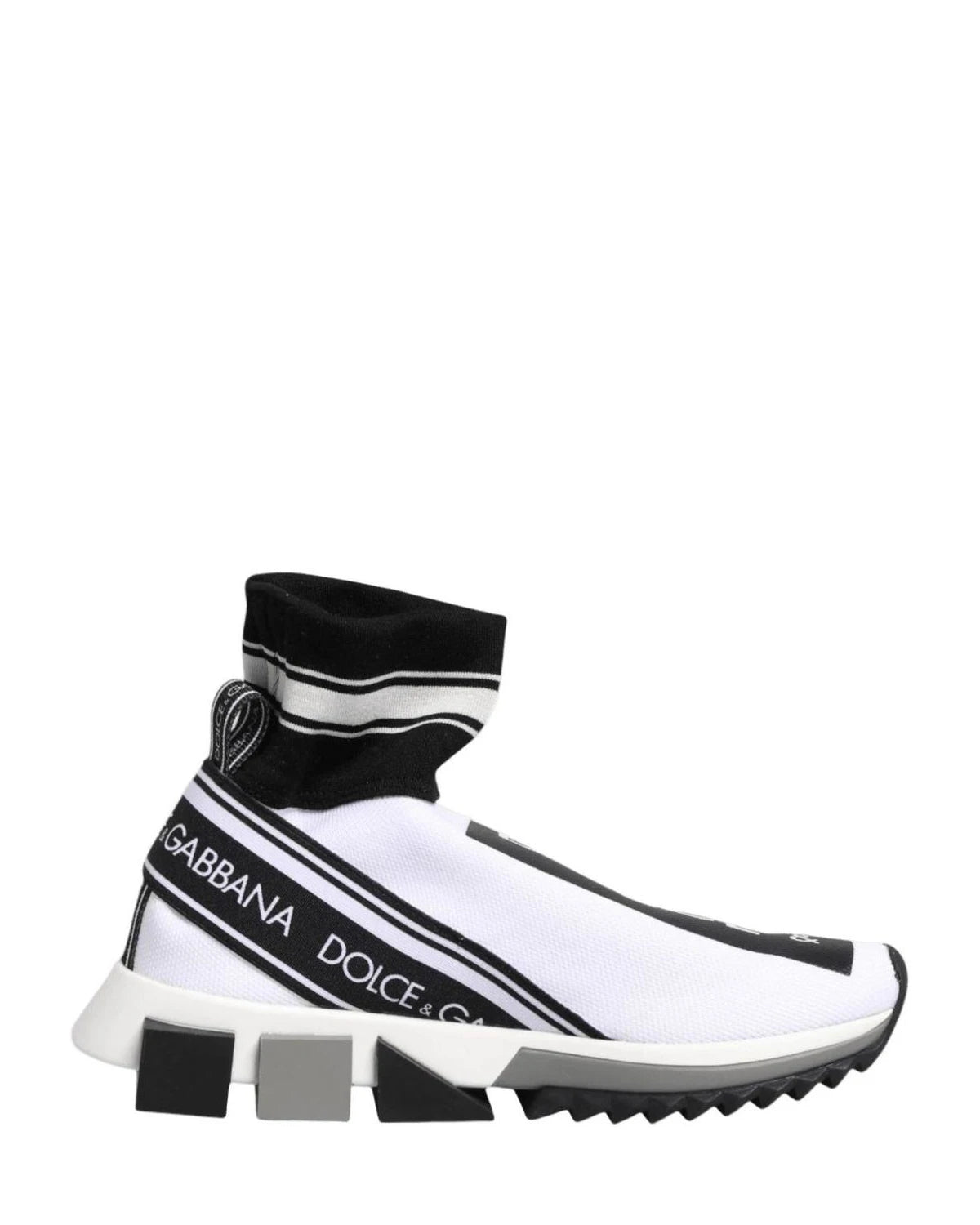 Dolce & Gabbana Black Sorrento Socks Sneakers Shoes Sneakers