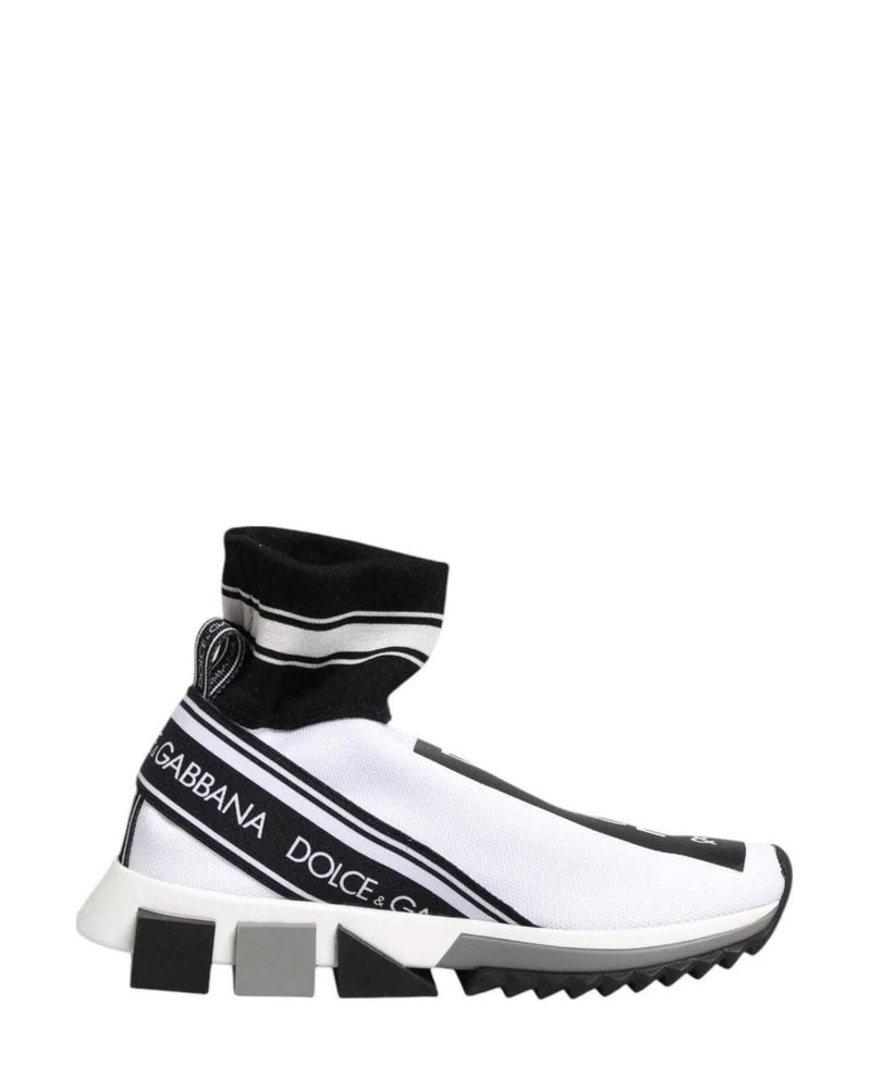 Dolce & Gabbana Black Sorrento Socks Sneakers Shoes Sneakers