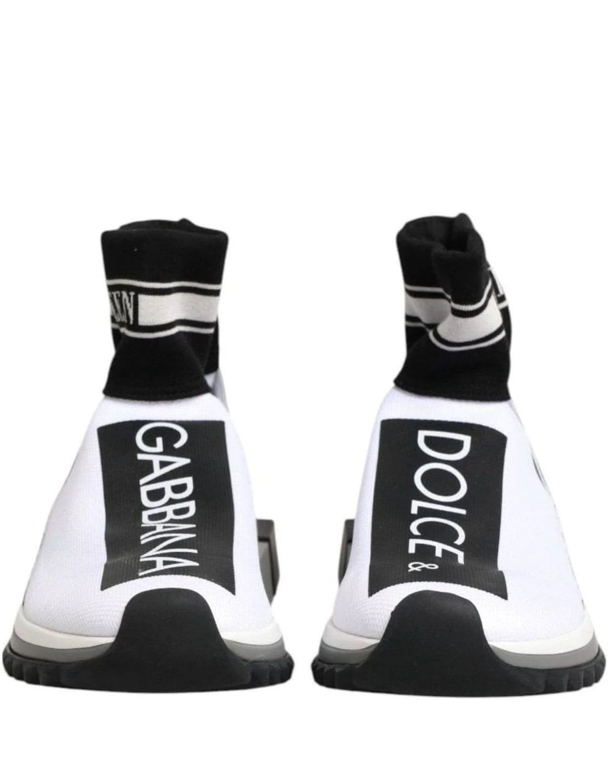 Dolce & Gabbana Black Sorrento Socks Sneakers Shoes Sneakers