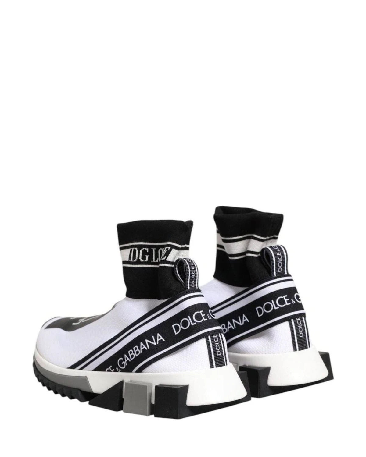 Dolce & Gabbana Black Sorrento Socks Sneakers Shoes Sneakers