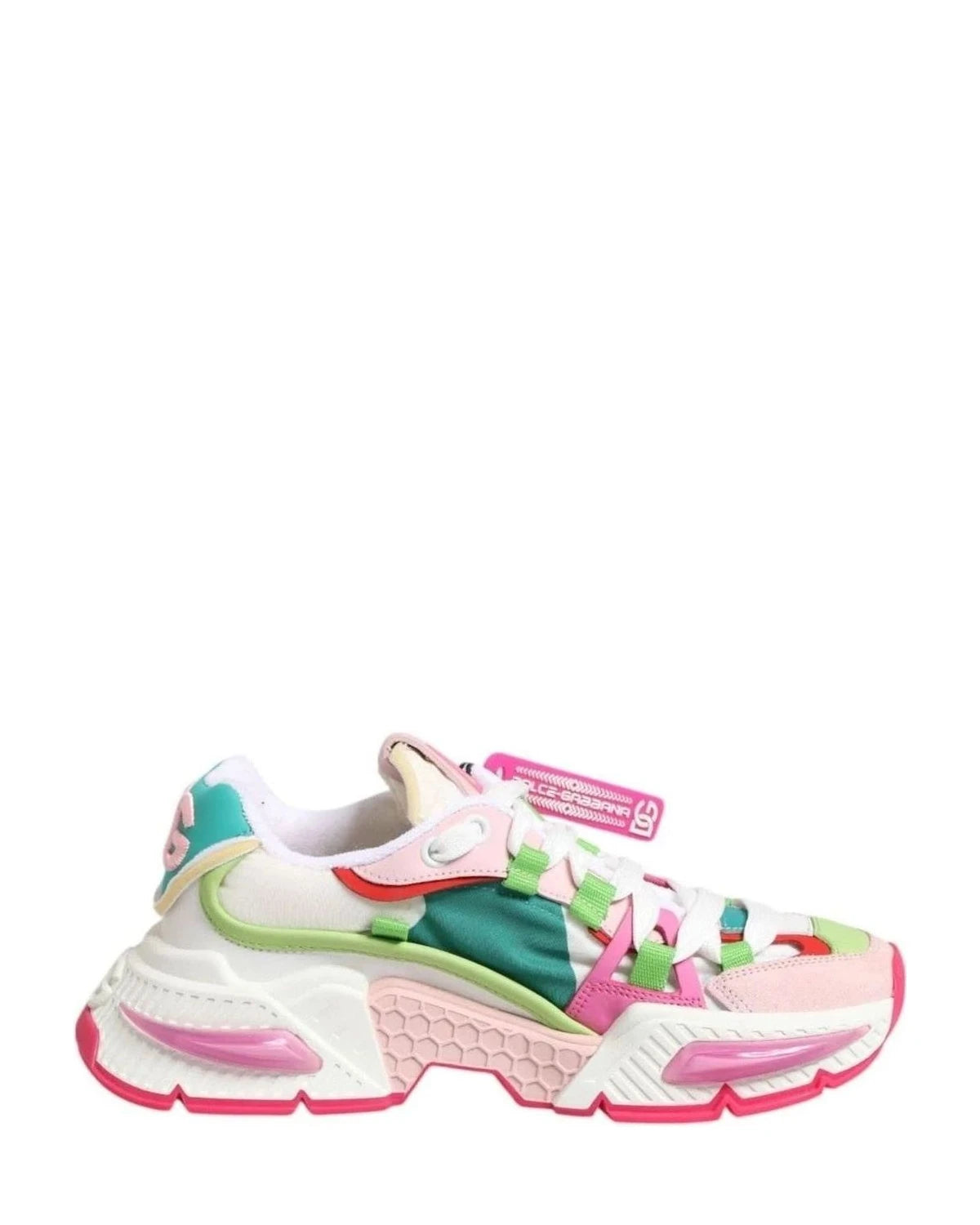 Dolce & Gabbana Multicolor Leather Airmaster Low Top Sneaker Shoes Sneakers