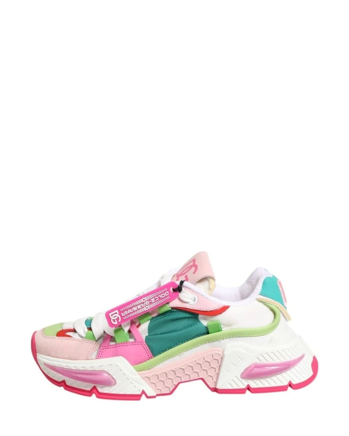 Dolce & Gabbana Multicolor Leather Airmaster Low Top Sneaker Shoes Sneakers