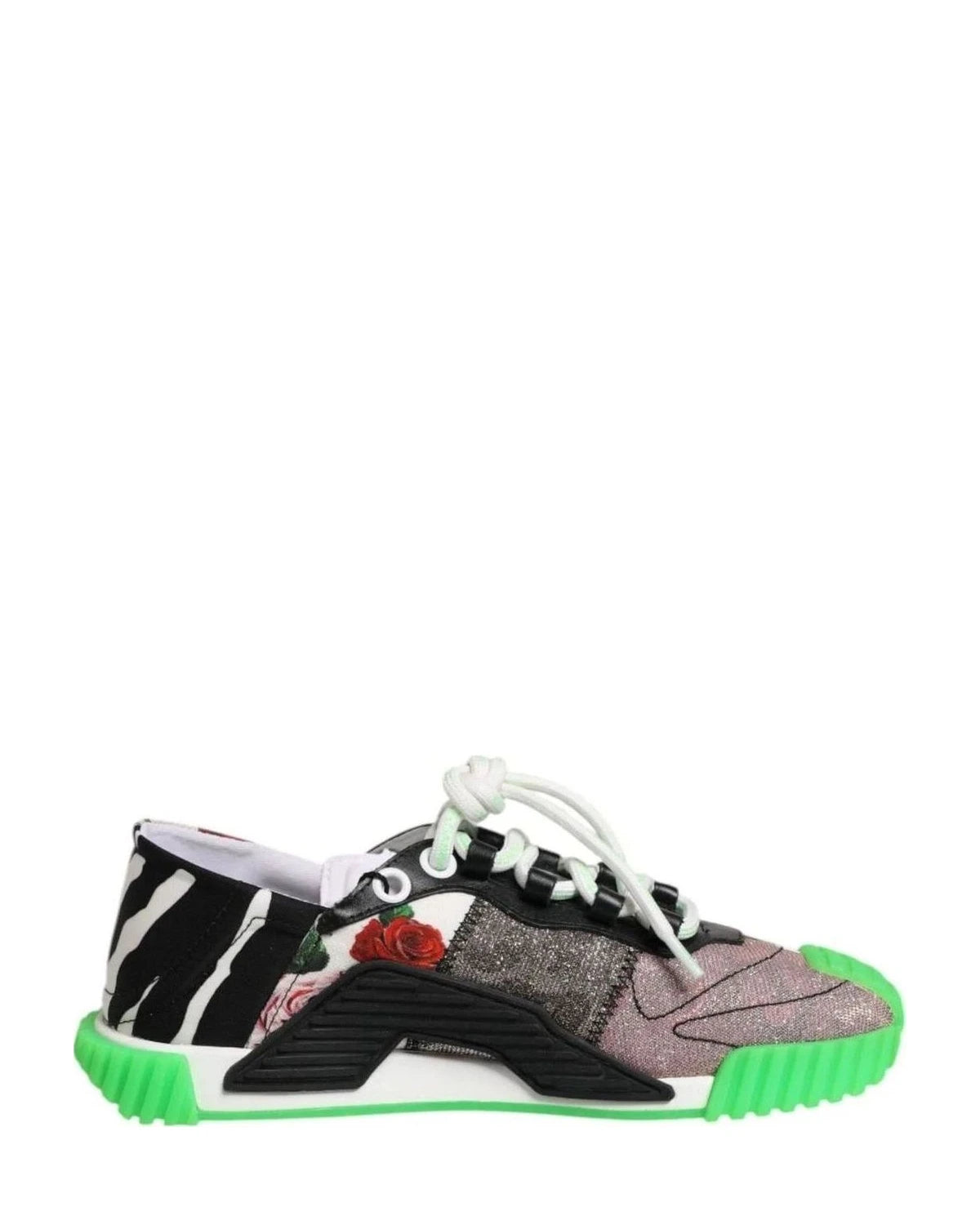Dolce & Gabbana Multicor Dg Logo Leopard Cherry Sneaker Shoes Sneakers