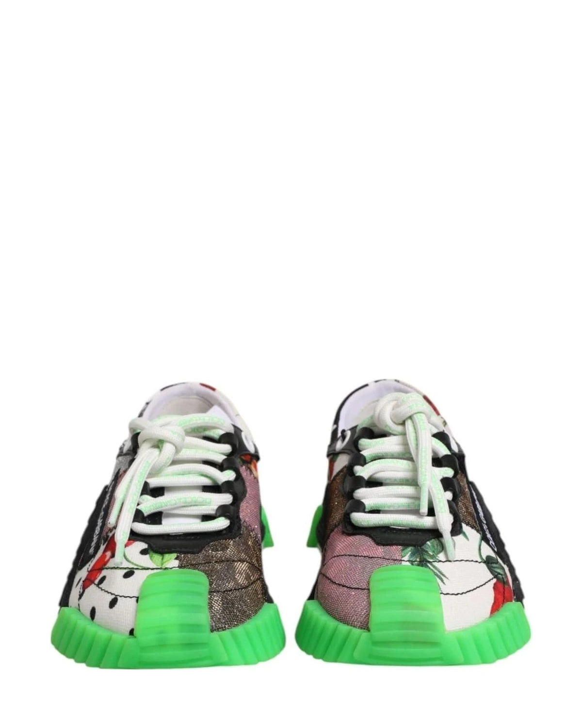 Dolce & Gabbana Multicor Dg Logo Leopard Cherry Sneaker Shoes Sneakers