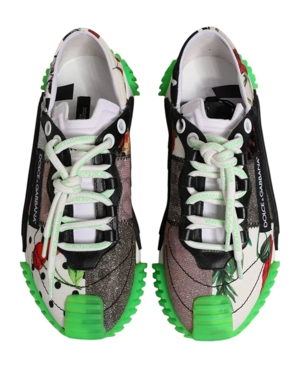 Dolce & Gabbana Multicor Dg Logo Leopard Cherry Sneaker Shoes Sneakers