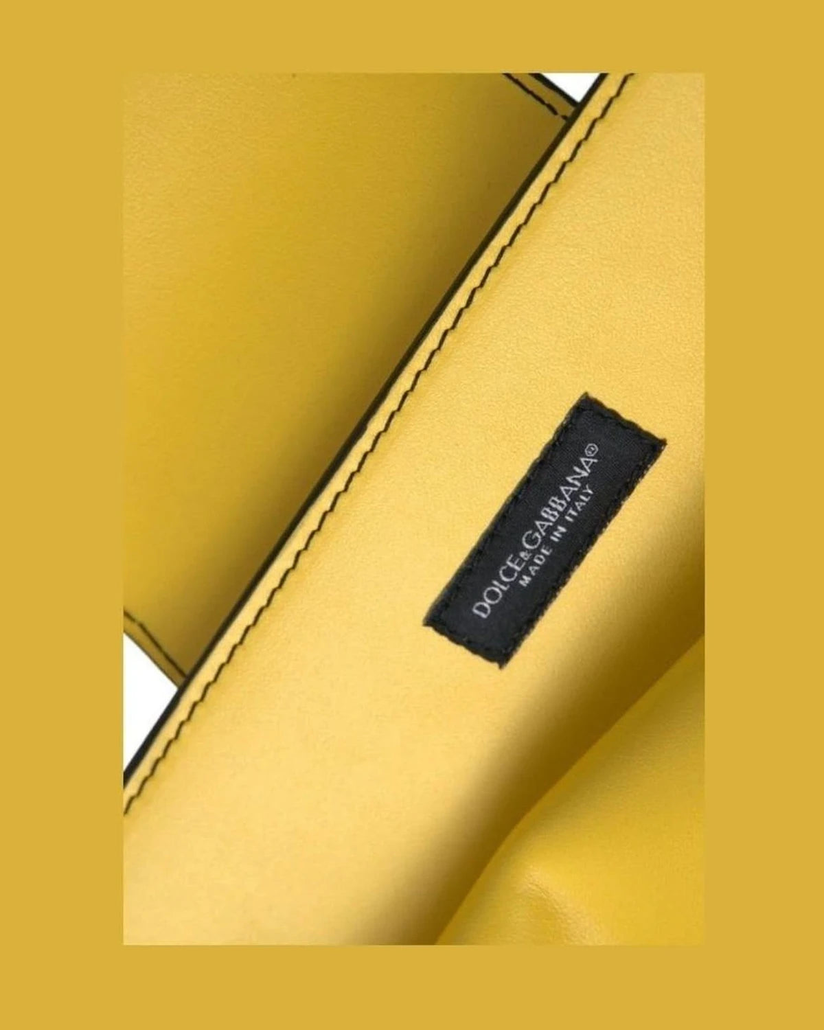 Dolce & Gabbana Yellow Leather Smooth Dg Logo Clutch Crossbody Case Bag Cross Body Bags