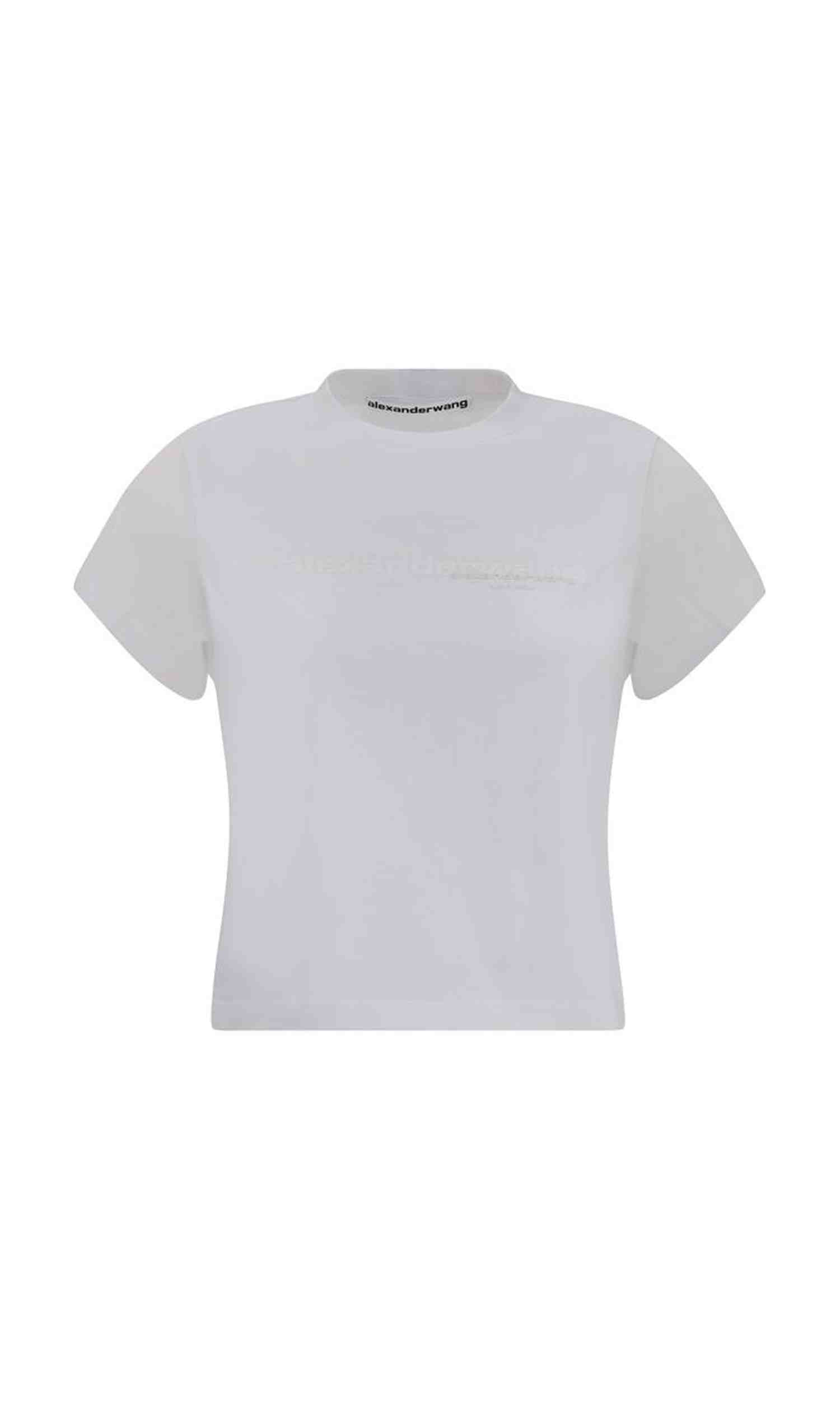 Alexander Wang Cropped T-Shirt Glam Steals