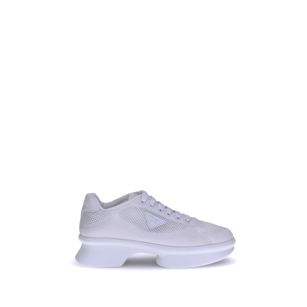 Prada Leather Sneakers -  - For Women - GlamSteals