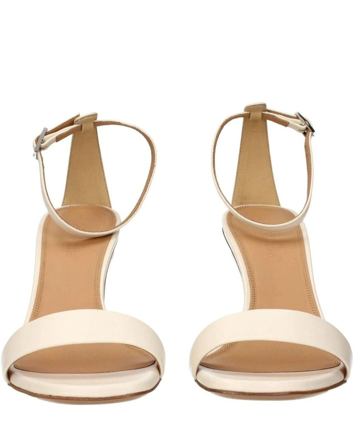 Off-white Leather Platforms Heels