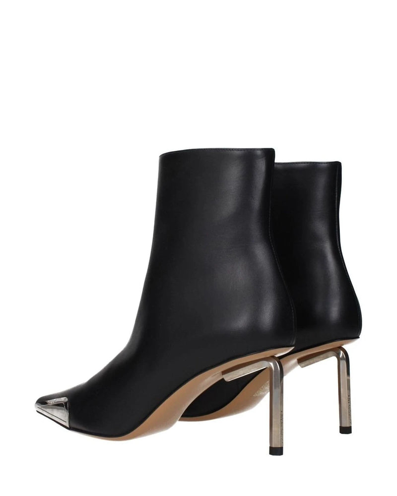 Off-white Leather Ankle Boots Boots