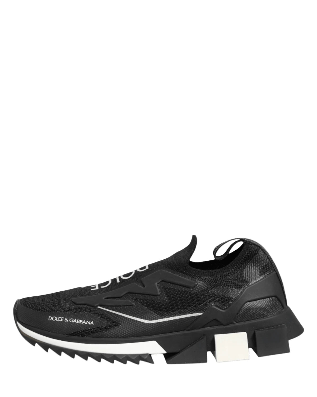Dolce & Gabbana Black Sorrento Sport Stretch Sneakers Shoes Sneakers