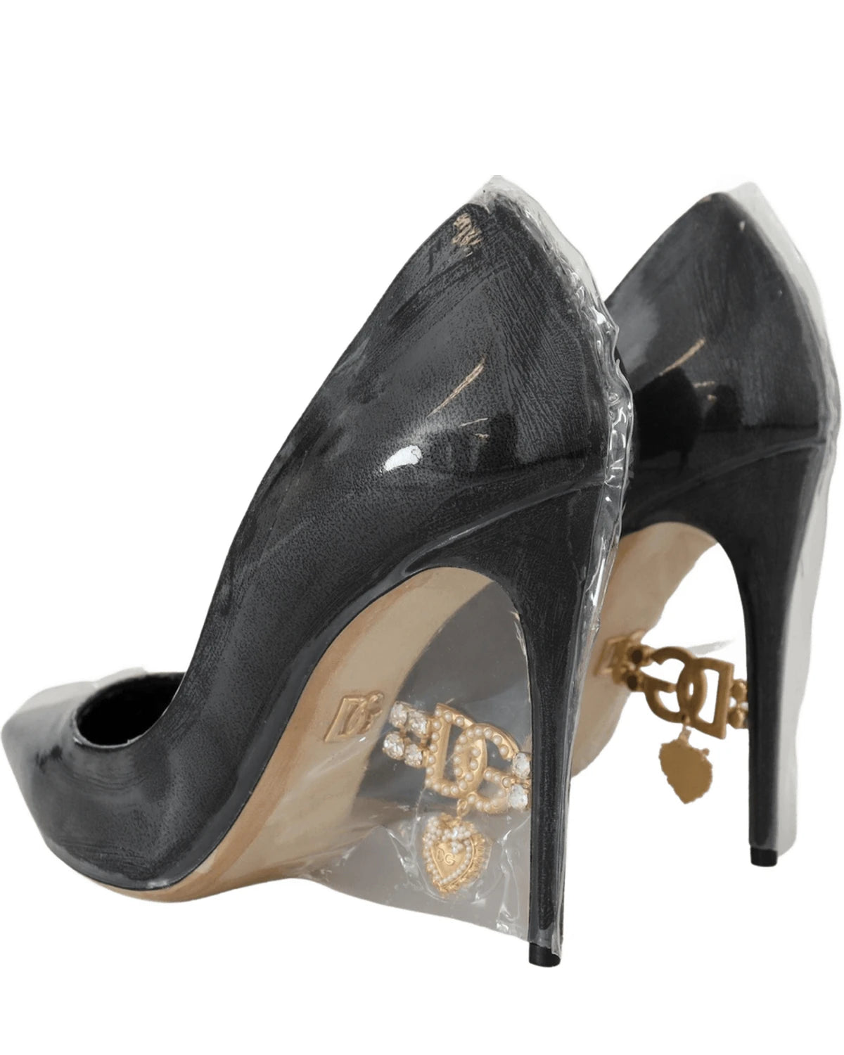 Dolce & Gabbana Black Leather Heels Heels