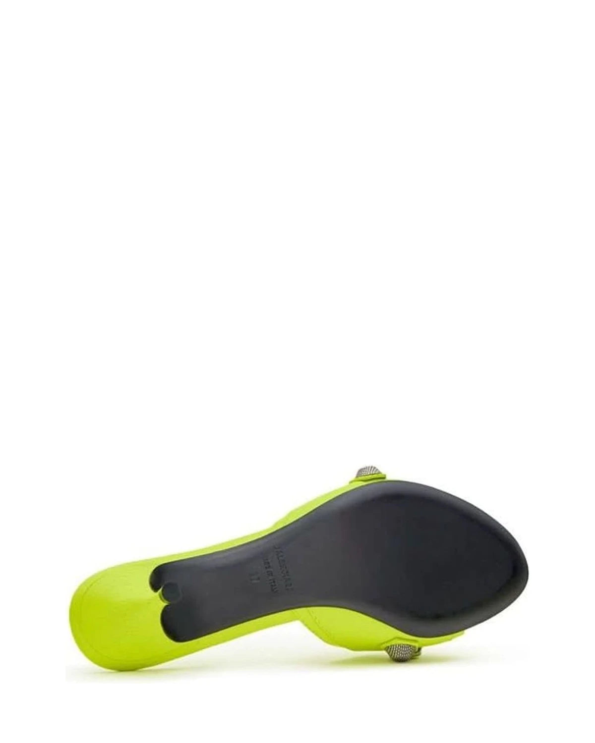 Balenciaga Green Leather Mules Flats
