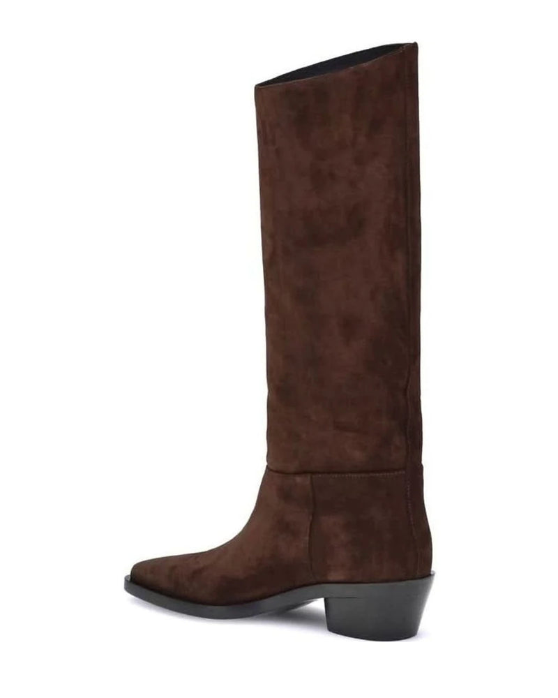 Proenza Schouler Brown Calf Leather Bos Taurus Ankle Boots Boots