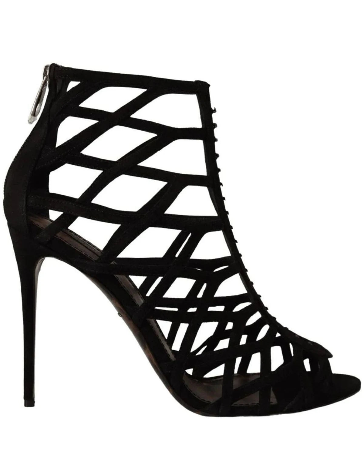 Dolce & Gabbana Black Suede Stiletto Heels Heels